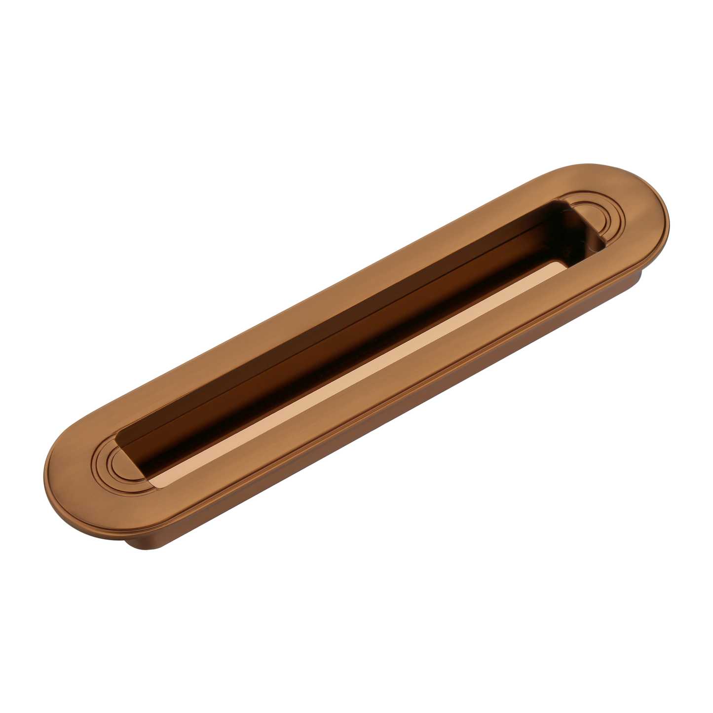 Halo Flush Pull in Warm Bronze (PVD)
