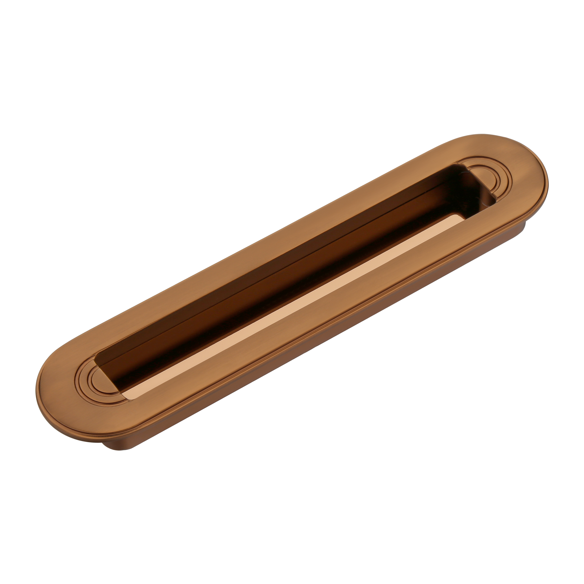 Halo Flush Pull in Warm Bronze (PVD)