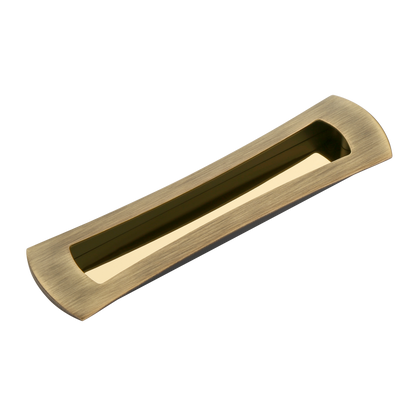 Meridian Flush Pull in Antique Brass