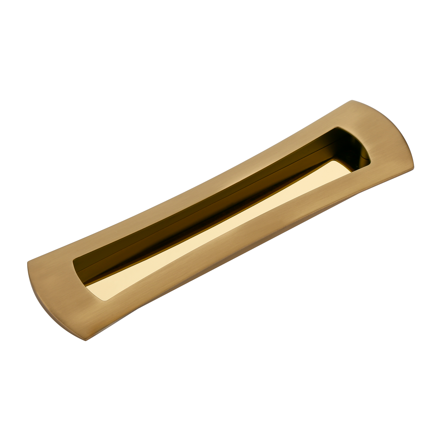 Meridian Flush Pull in Brushed Brass (PVD)