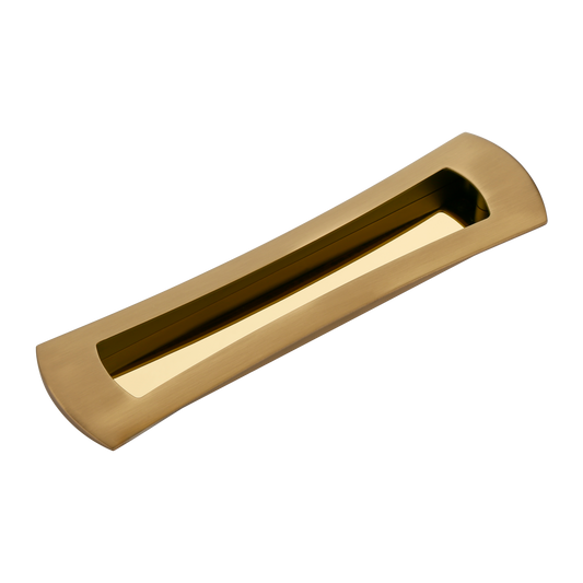 Meridian Flush Pull in Brushed Brass (PVD)