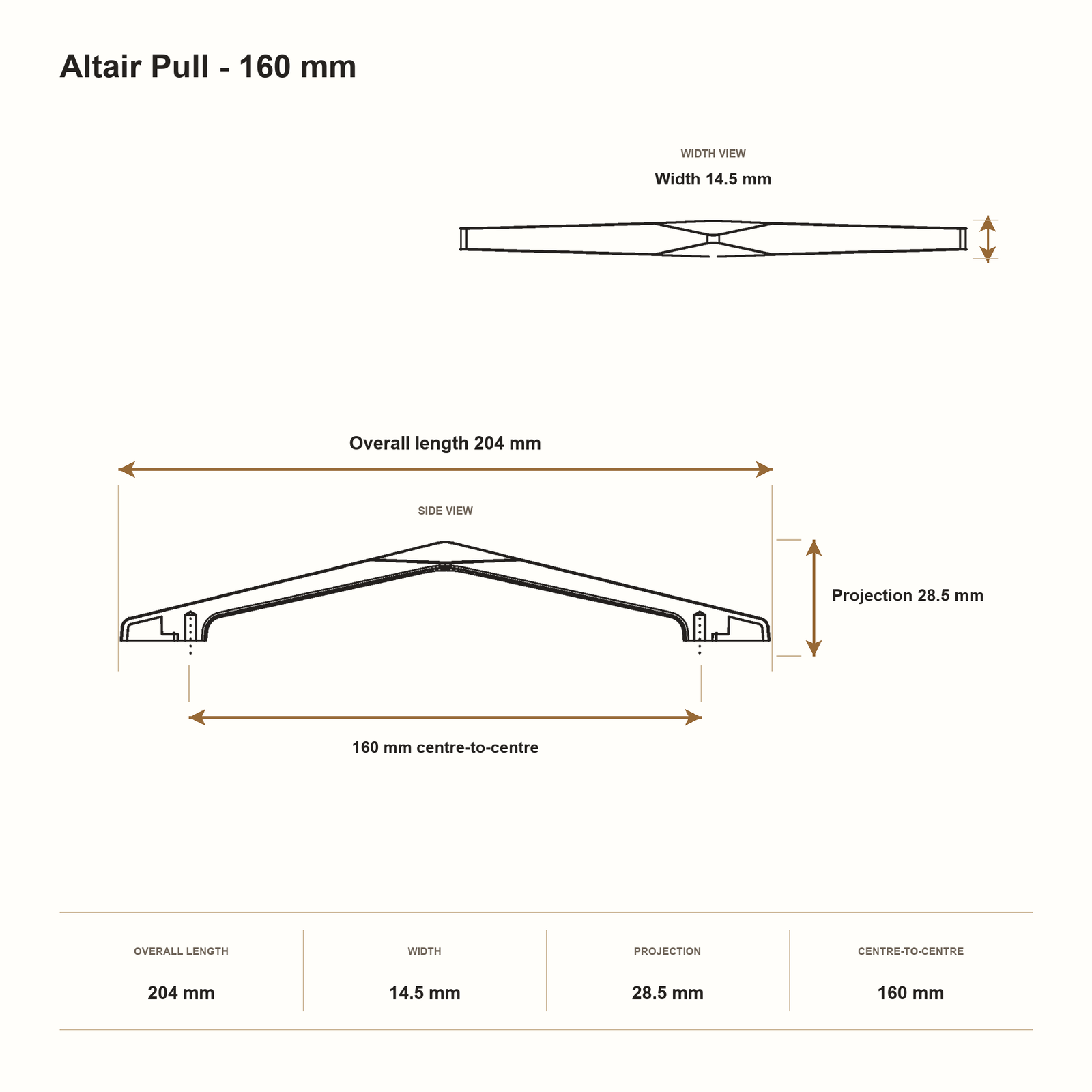 Altair Pull - 160 mm
