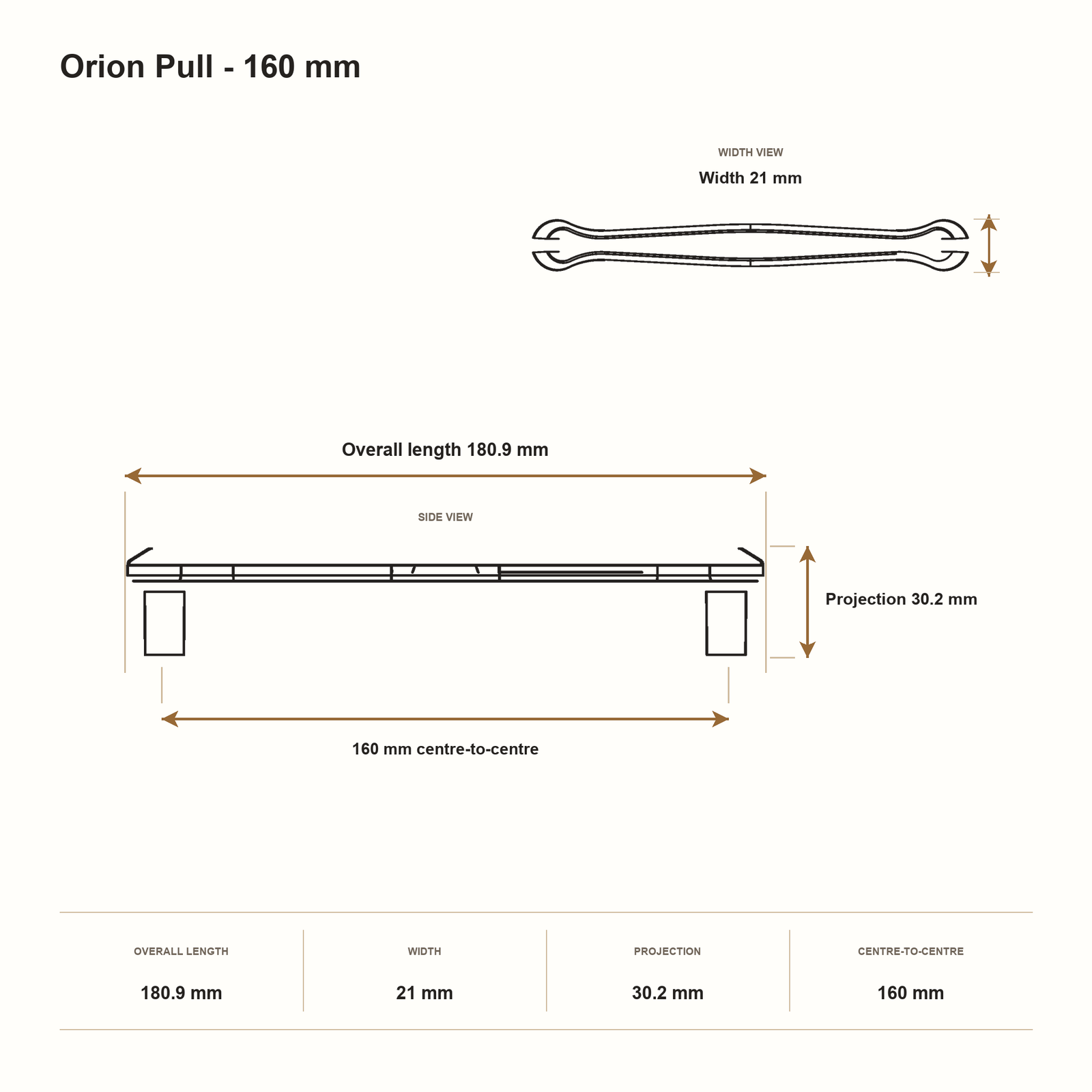 Orion Pull - 160 mm
