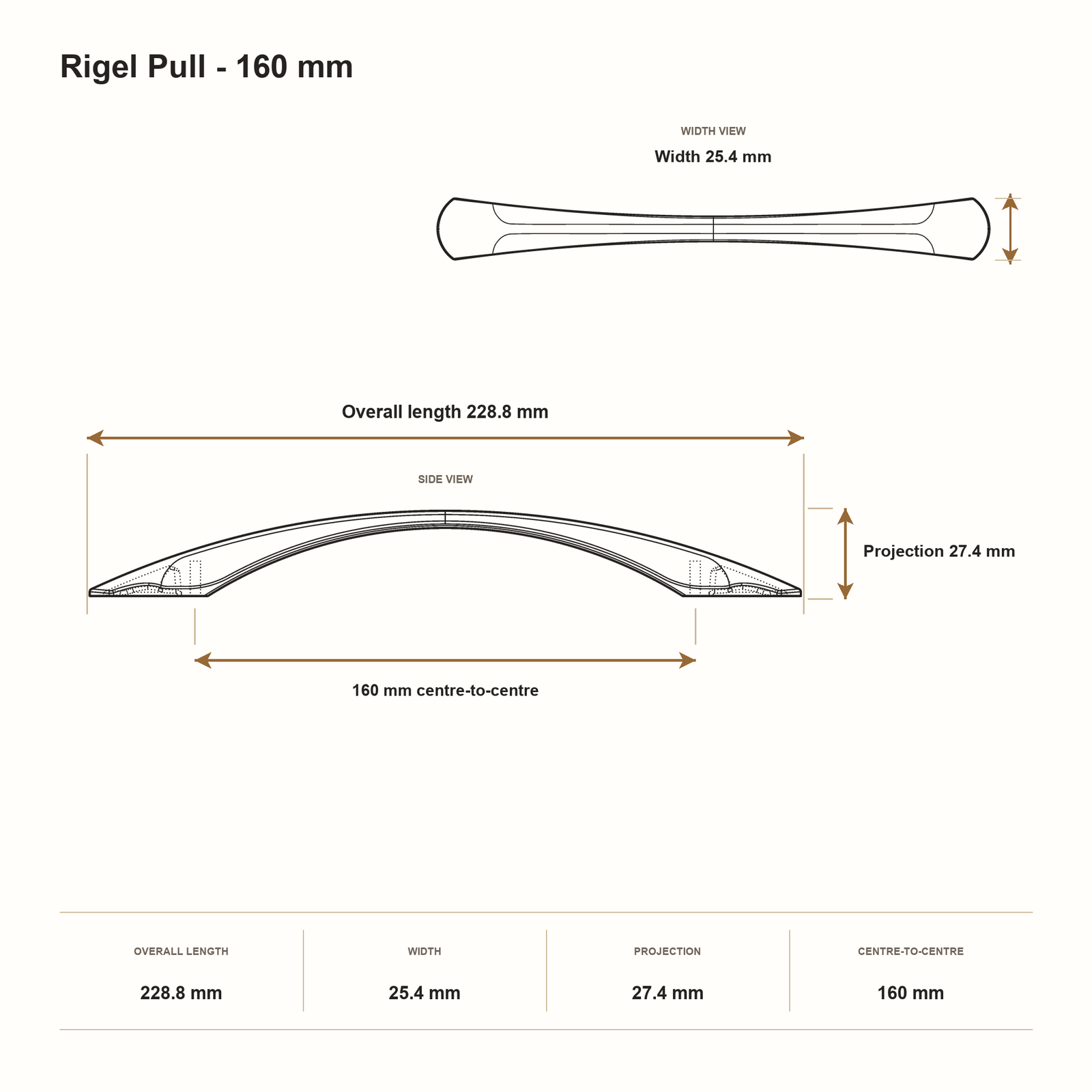 Rigel Pull - 160 mm